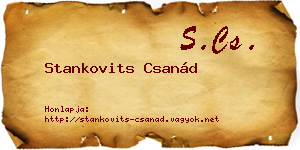 Stankovits Csanád névjegykártya